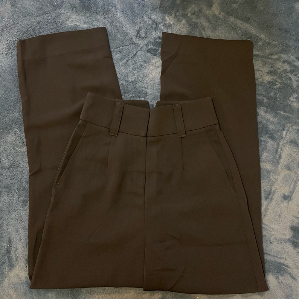Love Bonito Black High Waisted Trousers Pants